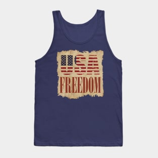 Freedom. USA. Patriotic Collection Tank Top